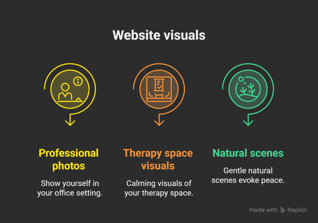 Website Design for Mental Health Therapists – Create a Healing Digital Space 6 Mental health website visuals