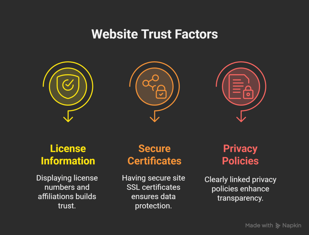 Website Design for Mental Health Therapists – Create a Healing Digital Space 10 Mental health website trust factors