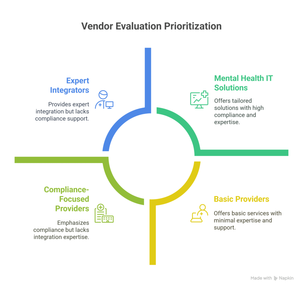 IT Solutions for Mental Health Clinics – Secure, Streamline & Enhance Care 13 how to select right vendor for mental health clinic