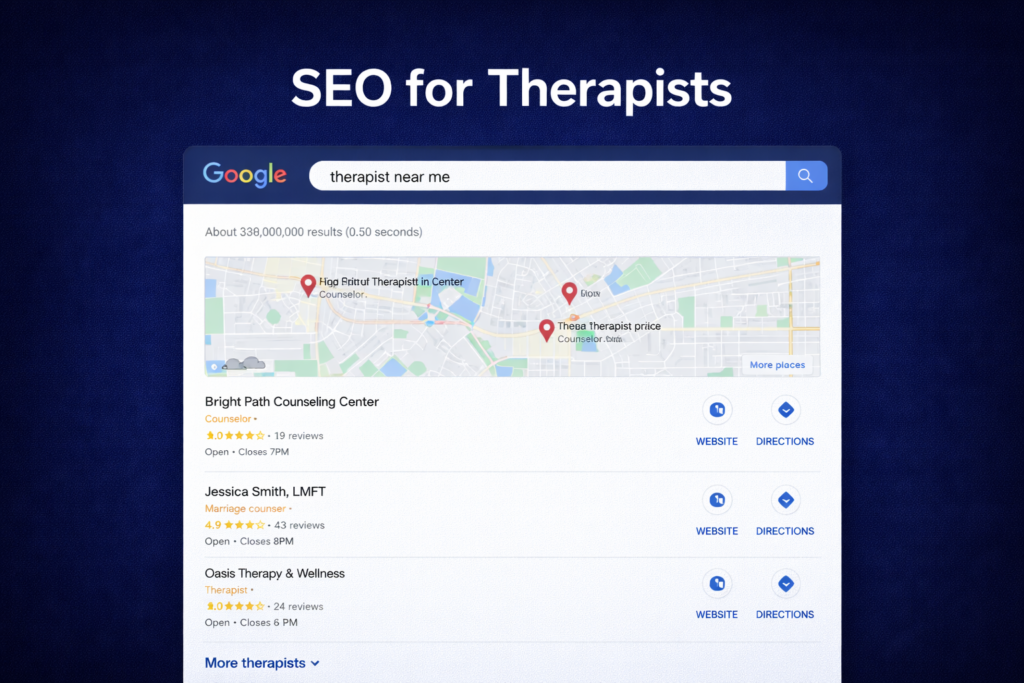 SEO for Therapists: A 2026 Guide to More Visibility, Trust and Clients 1 SEO for Therapist