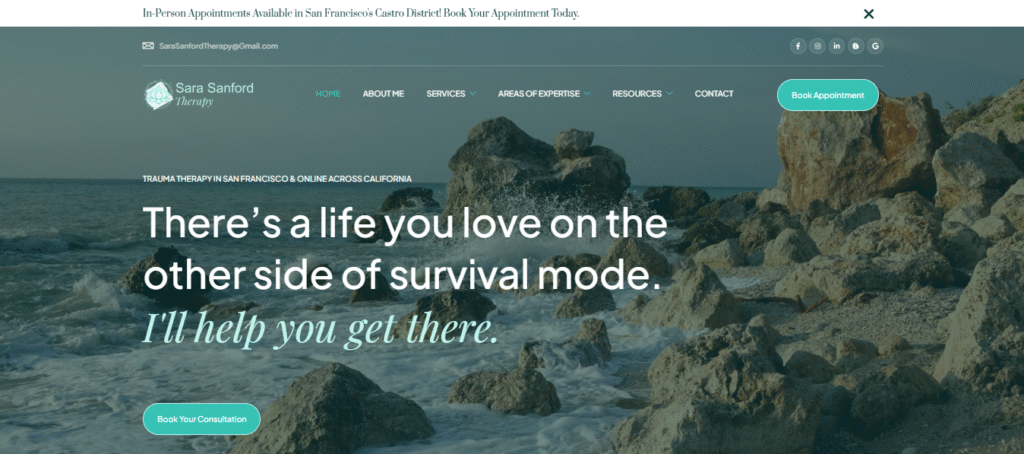 10 Therapist Website Examples That Inspire Trust & Professionalism 6 Therapist Website Examples