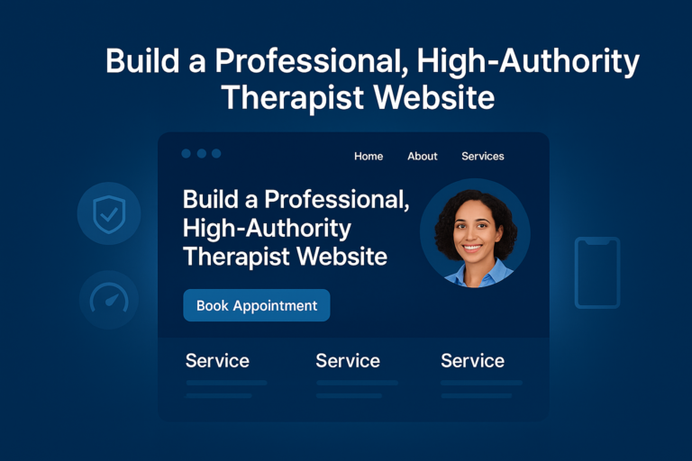 therapist website design