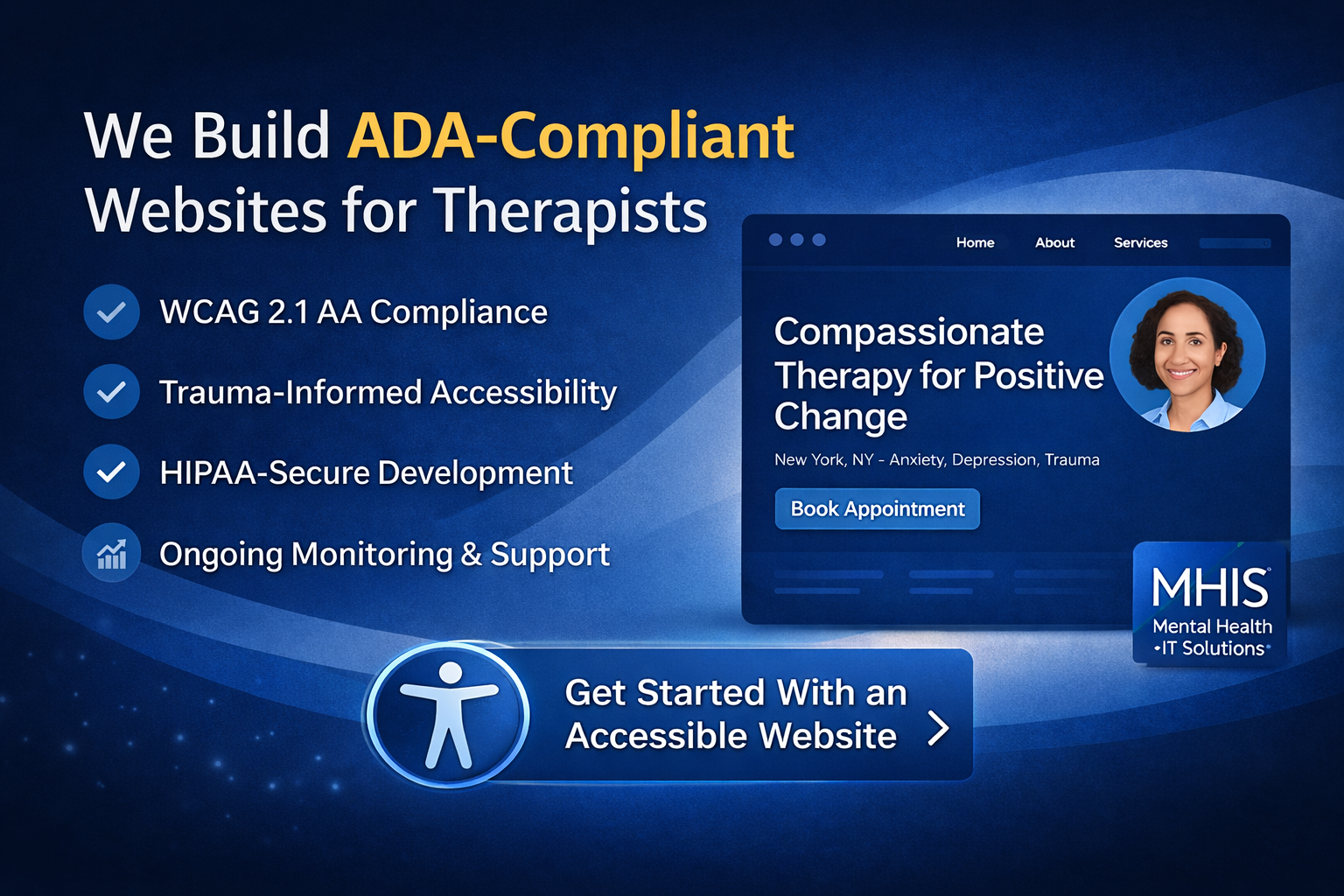 does my website have to be ADA-compliant as a therapist?