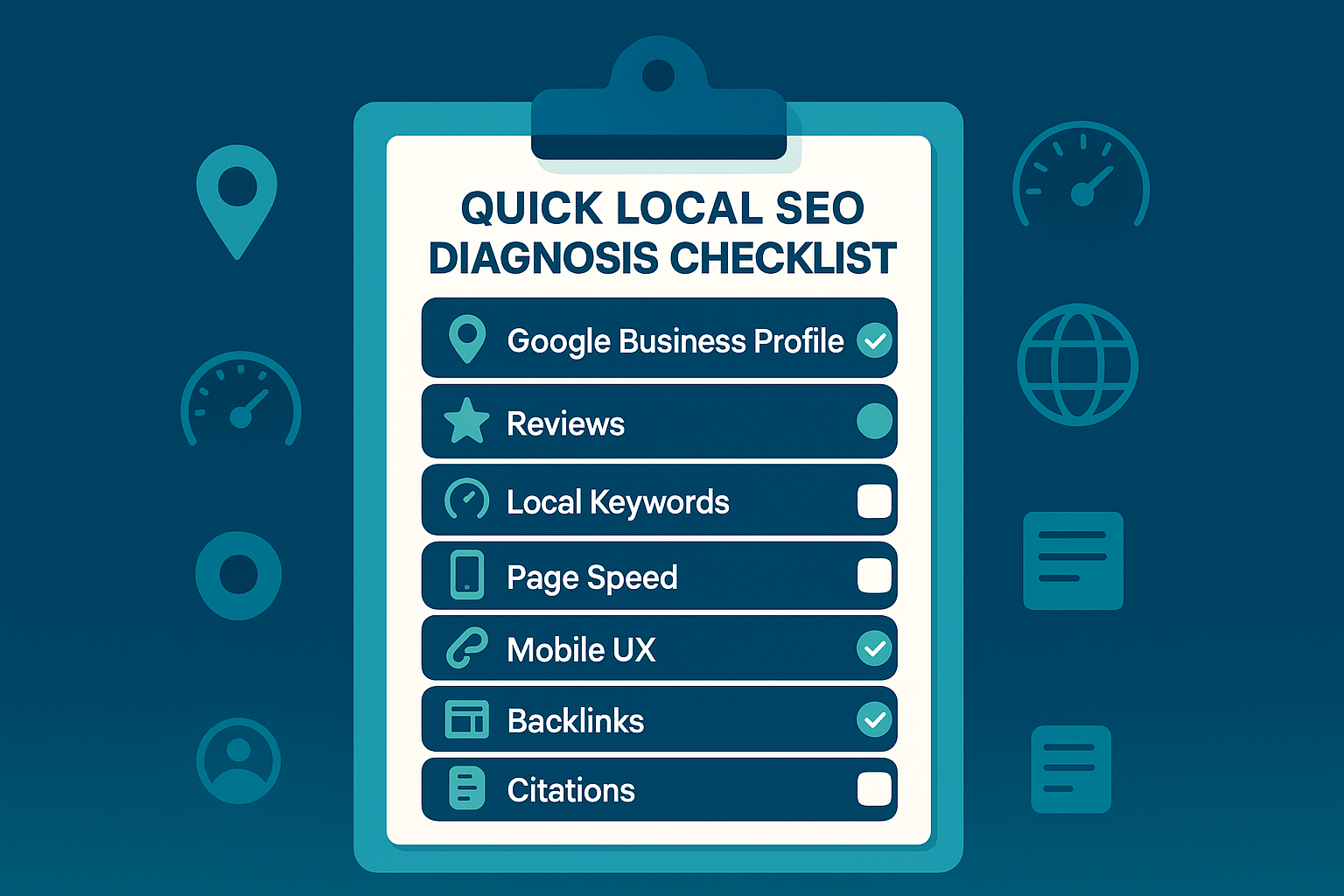Quick Local SEO Diagnosis Checklist for therapist