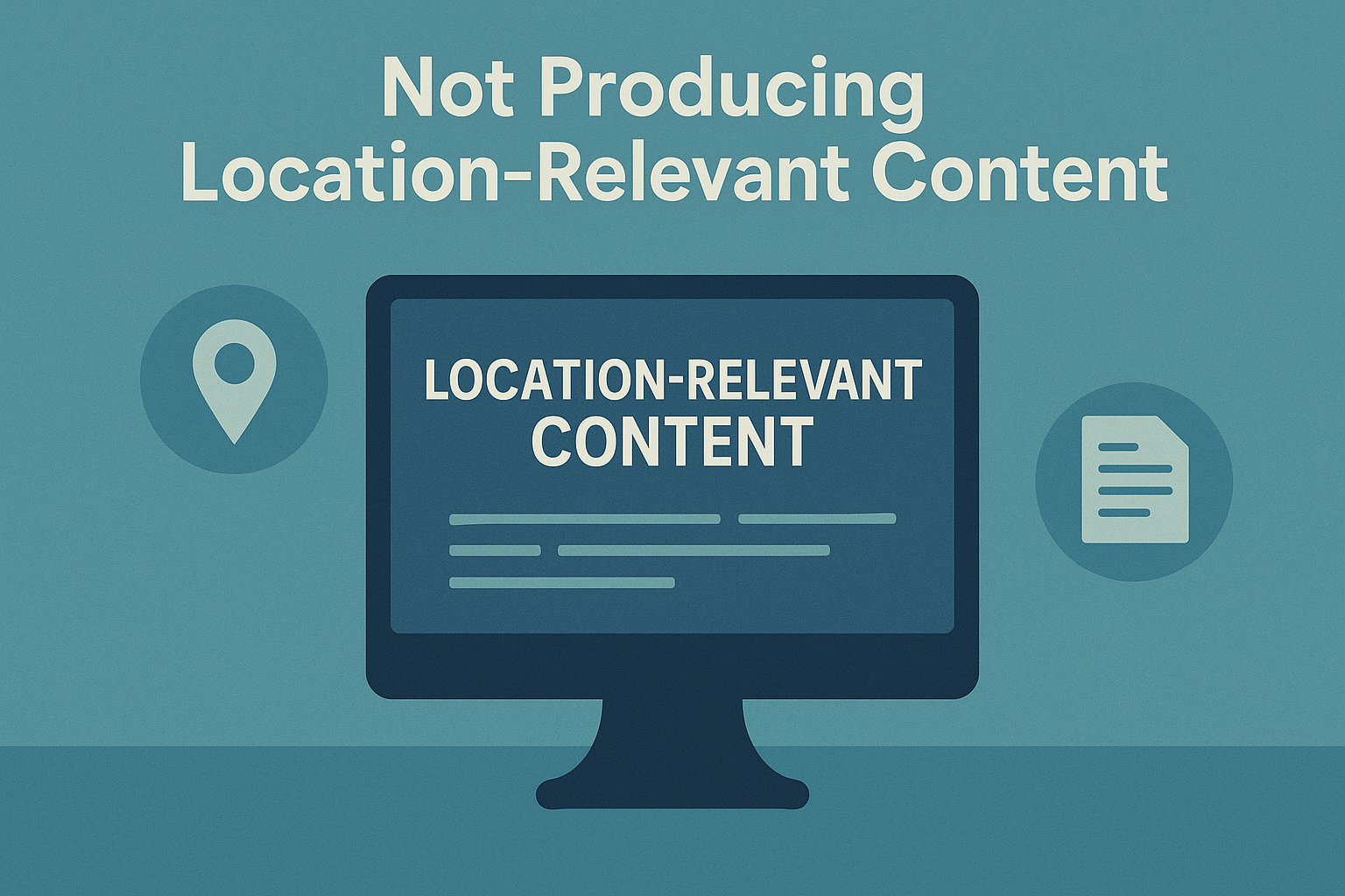 Localized content marketing for therapist