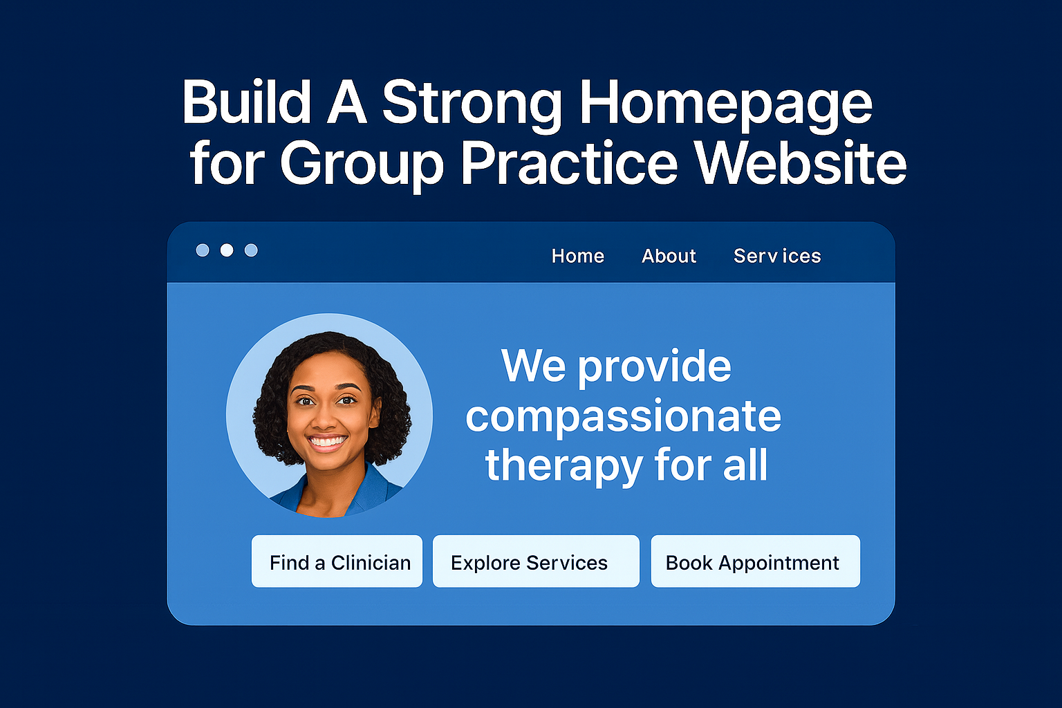 How Do I Redesign My Group Practice Website for Multiple Clinicians? 5 Build A Strong Homepage for Group Practice Website