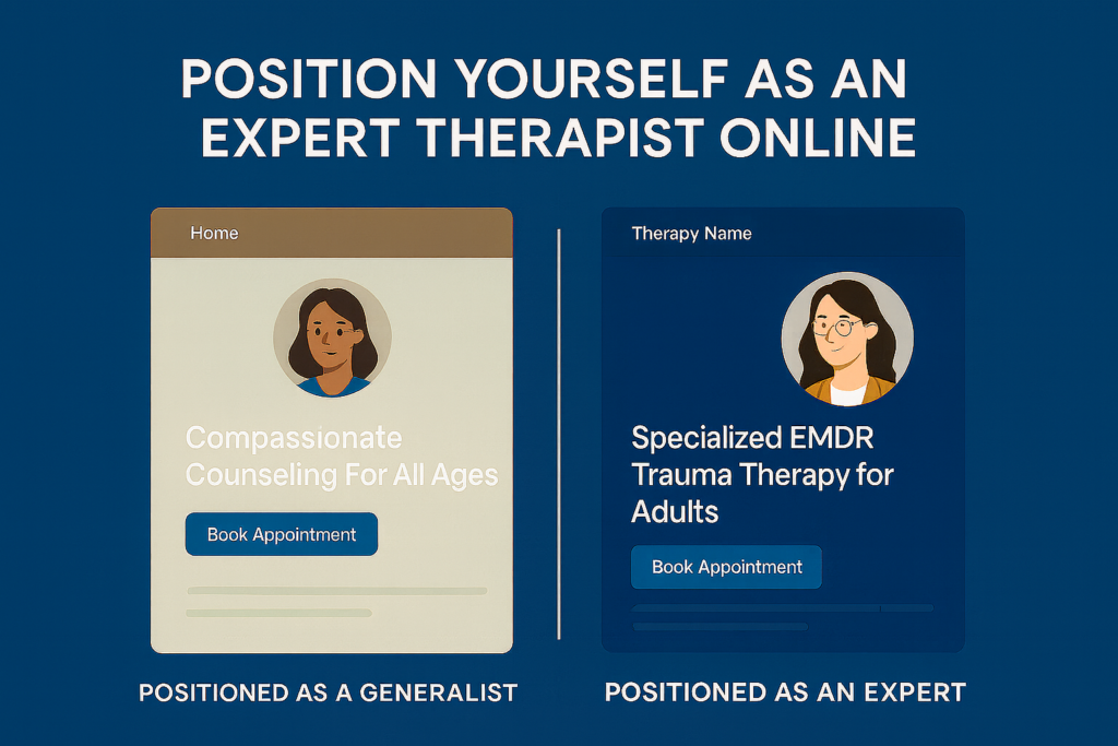How To Position as an Expert Therapist Online?