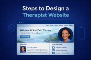 Design a Therapist Website