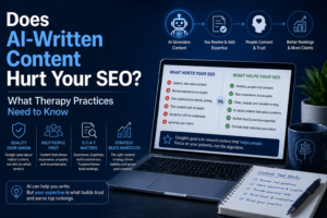 does ai content hurt therapy practice seo