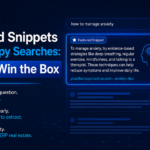 Featured Snippets for Therapy Searches