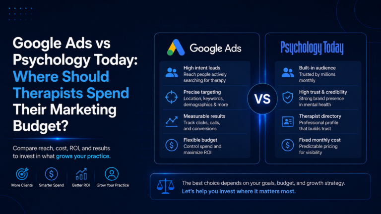 Google Ads vs Psychology Today