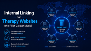 Internal Linking for Therapy Websites (the Pillar-Cluster Model)