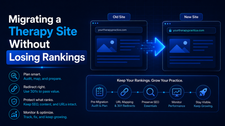 migrating a therapy site without losing rankings
