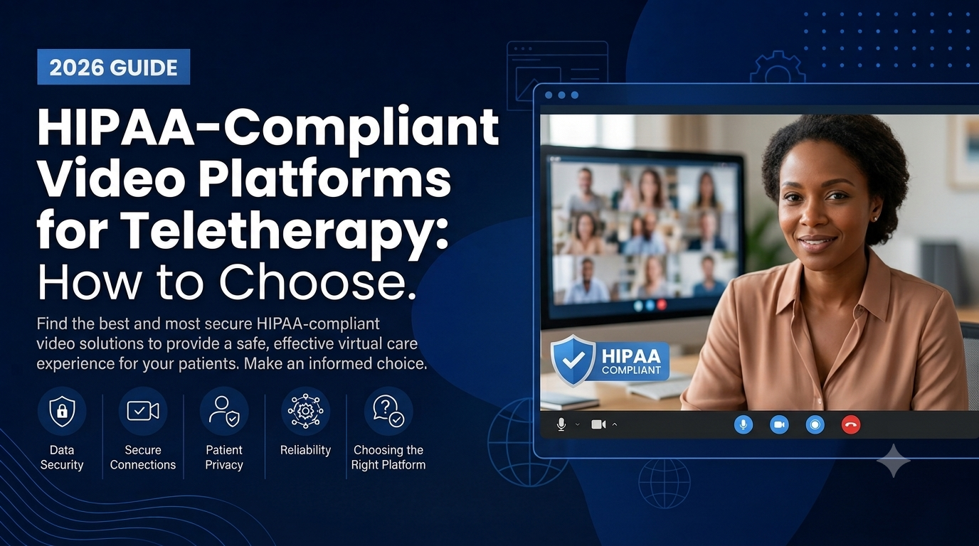 HIPAA-compliant video platforms for teletherapy