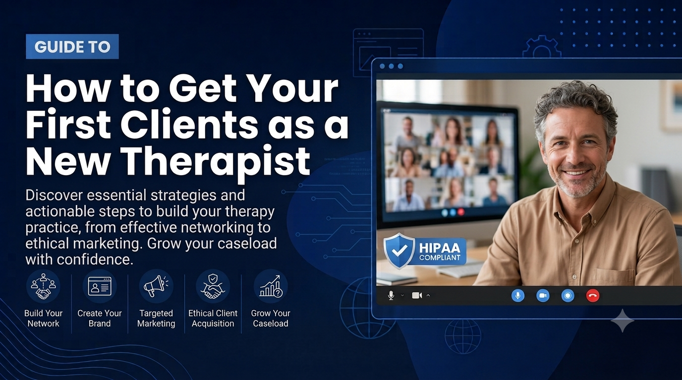 how to get your first clients as a new therapist